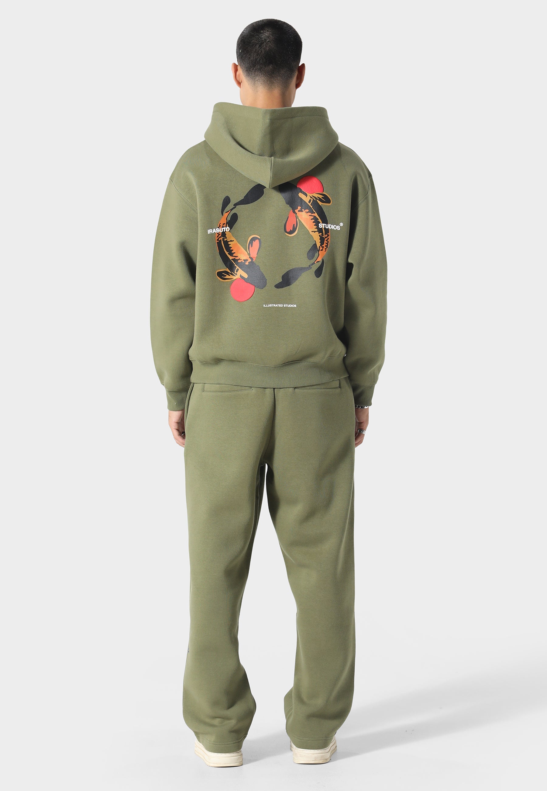 Irasuto Studios Koi Khaki Hoodie